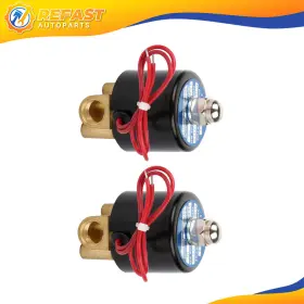 Re829119f01 Refast-autoparts 1/4 Inch Npt Set 2 Air Ride Suspension Valve Brass Electric Solenoid For Train Horn #2