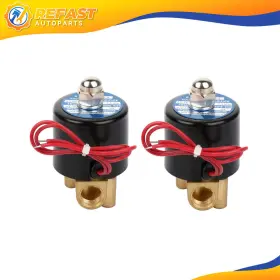 Re829119f01 Refast-autoparts 1/4 Inch Npt Set 2 Air Ride Suspension Valve Brass Electric Solenoid For Train Horn