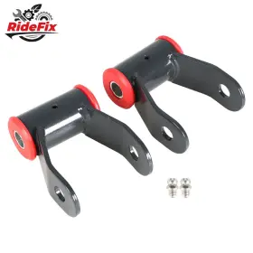 Rf4584123 Ridefix For Gmc Sierra 1500 Chevrolet Silverado 1999-2018 Shackles 1 Inch Rear Lift Kit