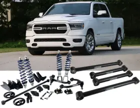Art13130115 Ridetech Ram 1500 2019-2025 4wd Frt 3 Inch R 4 Performance Lowering System W Arms