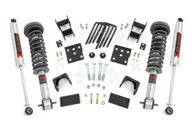 47540 Rough Country 2 Inch Front 4 Rear Lowering Kit For 2021-2025 Ford F-150 4wd -