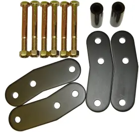 18265-17 Rugged Ridge Suspension Leaf Spring Shackle Kit Rear 1 Inch Lift Hd