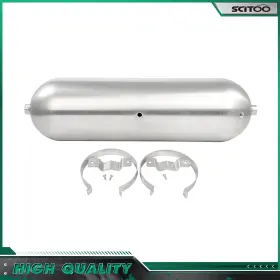 Cn177674c01 Scitoo-autoparts 24 Inch Seamless Spun Aluminum Air Ride Suspension 5 Port 3 Gallon Brushed Tank