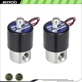 Cb843252s01 Scitoo 2 Solid 1/4 Inch Npt Air Ride Suspension Valve Electric Solenoid Stainless Steel 12v