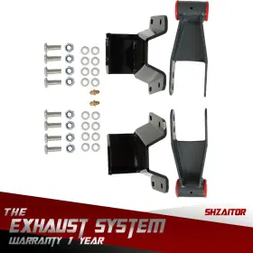 Ie1240707es Shzaitor Rear Drop Lowering Hanger Shackle Kit 4pcs For Ford F100 2wd 1965 1966 1967-1972