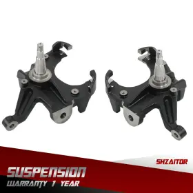 Ie1387386es Shzaitor 2.5 Inch Front Drop Spindles Lowering Kit With 1.25 Rotor For Chevy C10 1973-1987 2wd
