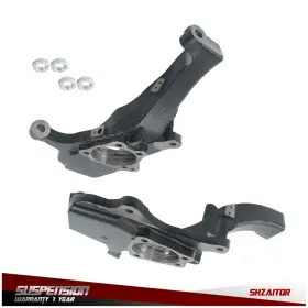 Ie1545024es Shzaitor Pair Of 2 Inch Drop Lowering Spindles Front For Chevrolet Silverado 1500 2wd 19-22