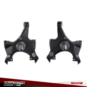 Ie1545570es Shzaitor New Front 2 Inch Drop Spindles For Suburban C1500 C2500 1992-1999 Lowering Kit