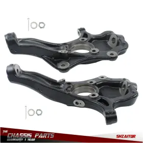 Ie1920009es Shzaitor Front 2 Inch Drop Spindles 2019 2020 2021-2025 For Silverado/sierra 1500 2wd