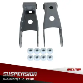 Ie758628es Shzaitor 2 Inch -3 Rear Lowering Drop Shackle Kit For Gmc Sierra Chevy Silverado 1500 07-18 #2