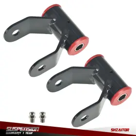 Ie811161es Shzaitor 2 Inch Drop Rear Lowering Shackles Leveling Kit For Dodge Ram 1500 2wd 2002-2008