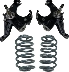K-d-c1063-rc4 Slamrite 2.5 Inch /4 Suspension Drop Spindles And Coils Fits Chevy C10 With Disc Brakes 1963-1970