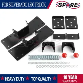 Afkcv1s0001 Spare Rear 6 Inch Drop Lowering Flip Kit Spring Plates And C-notch For Chevy Silverado Gmc Afkcv1s0001 Spare Rear 6 Inch Drop Lowering Flip Kit Spring Plates And C-notch For Chevy Silverado Gmc