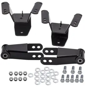 5686361 Sparkwhiz 4 Inch Drop Lowering Kit Rear Spring Shackles Hanger For Chevy Gmc C10 1973-87 #2