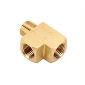 6175019 Speedway Motors Air Suspension Brass Male Run Tee Fitting 3/8 Inch Npt