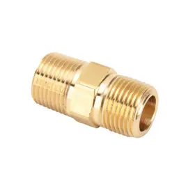 6175028 Speedway Motors Air Suspension Brass Nipple Pipe Fitting 3/8 Inch Npt