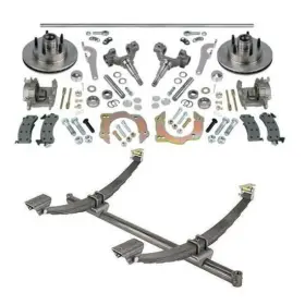 9104344-4.75 Speedway Motors 44 In Hd Gasser Axle/spindle/brake Kit 5 On 4 3/4 Inch Fits Chevy
