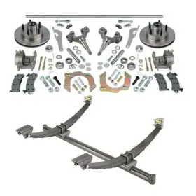 9104350-4.5 Speedway Motors 50 In Hd Gasser Axle/spindle/brake Kit 5 On 4-1/2 Fits Chevy