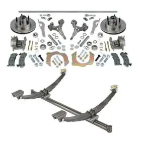 9104350-wilwood Speedway Motors 50 In Hd Gasser Fits Chevy Axle/spindle/brake Kit Wilwood Calipers