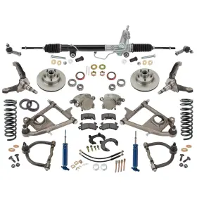 9109703 Speedway Motors Mustang Ii Ifs Front Suspension Tube Arms 700 Coilovers Power Rack 4-1/2