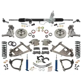 9109719 Speedway Motors For Mustang Ii Ifs Drop Spindles 700 Coilovers Power Rack 4-1/2