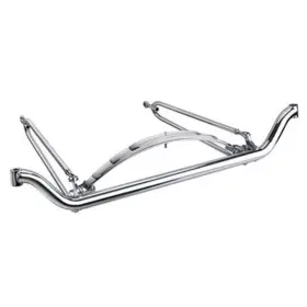 91339002 Speedway Motors Spring-behind 4 In Drop Tube Axle Front End Chrome For Fits Ford Spindles
