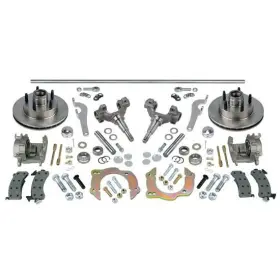 4-trad-pln Speedway Motors 9133905-4 3/4-trad-pln Plain Front Steer And Brake Kit 46 Axle Trad. 5 On 4-3/4 Fits Chevy