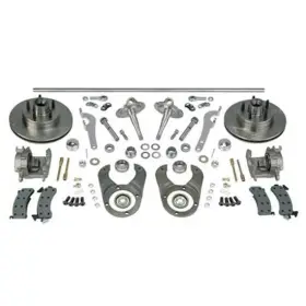 2-cros-chr Speedway Motors 9133906-4 1/2-cros-chr Chrome Cross Steering And Brake Kit Fits 1937-1948 Ford Axle