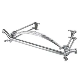 91639512 Speedway Motors Model A 4-bar Tube Axle Kit For Fits Chevy Spindles Chrome
