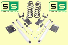 Spindle-source 284530277995 3 Inch /3-4 Drop Kit Coils Flip Shackle Shocks Fits 1994-1997 Mazda B2300 4cyl 2wd