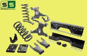 Spindle-source 293589004964 5/7-8 Drop Kit Spndl Coil Flip Shkl Notch For 88-91 Chevy Gmc C1500 1 Inch Rotors V6