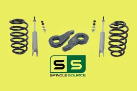Spindle-source 293857965656 2-3/ 4 Inch Drop Kit Front Shocks For 00-06 Chevy Gmc Tahoe Yukon Escalade Suburban