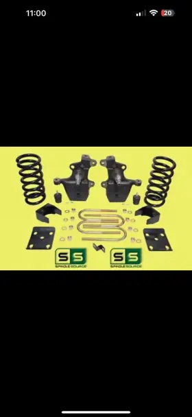 Spindle-source 4/6 4in 6in 4 Inch /6 Drop Kit Spindles Coils Axle Flip Fits 97-03 Ford F-150 V8 2wd