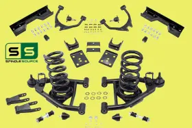 Dk-ca8898-4-7-v8-n Spindle-source 4 Inch / 7 Control Arm Drop Kit For 1988 - 1998 Chevy Gmc C1500 V8 C-notch