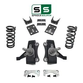 Spindle-source Dk-sp8891-ntw-4-6-v8 4/6 No Track Width Drop Kit For 88-91 Chevy Gmc C1500 Std Cab 1 Inch Rotors 2wd V8