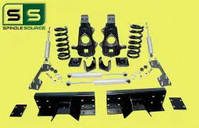 Ss1600dr0029 Spindle-source 4 Inch /6 Spindles V8 Coils Flip C-notch Shocks Drop Kit Fits 02-08 Dodge Ram 1500