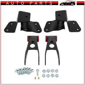Sa180816s01a Sport-autoparts 4 Inch Lowering Parts Drop Shackles And Hangers For 1988 89 90-1998 Chevy Gmc C1500