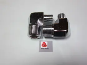 9999-12 St Lowrider Hydraulics 3/4 Inch To 1/2 Elbow Fittings Kit Chrome And Polished 1 Pack #3 9999-12 St Lowrider Hydraulics 3/4 Inch To 1/2 Elbow Fittings Kit Chrome And Polished 1 Pack #3