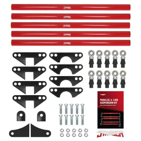 9ocnqx Stabber 4 Link Kit With Panhard For Rat Trucks Steel Dom Tubing 1.25 Inch Od Construction