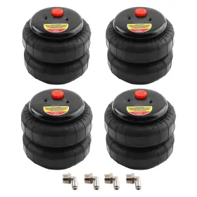A5nxd1 Stabber 4x Standard 2500 Lb Air Ride Suspension Bellows Bag 1/2 Inch Npt Single Port