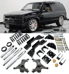 Se2dr4555sp Street Edge Chevrolet Tahoe 2dr 2wd 1995-1999 4 Inch Front 5 Rear Lowering Drop Kit W Sp Shocks