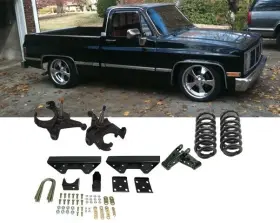 Se738757ld Street Edge C10 1973-1987 5/7 Complete Lowering Drop Kit For 1.00 Rotors