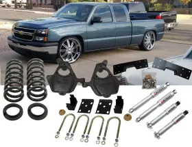 Se990646esp Street Edge Silverado Ext/crew Cab 1500 1999-2006 4/6 Drop With Performance Shocks