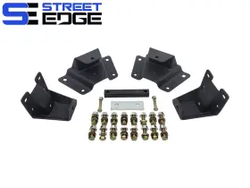 Se706020 Street Edge Usa 4 Inch Drop Leaf Spring Hanger Kit For 89-97 Ford Ranger 2wd Ext Cabs