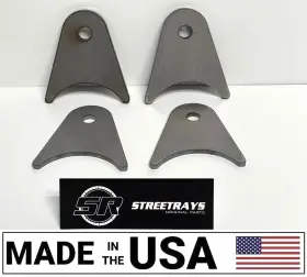4intube Streetrays Originals Srx 4link Axletabs Sr 5/8 Inch Hole 4 Axle Tube 1/4 Thick Link Mounting Tab Brackets Air Ride Bag