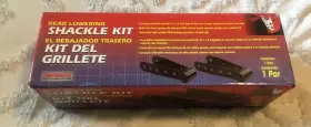 Superior 077705134101 13-4100 Rear Lower Shackle Kit 2 Inch Drop 2.5 Leaf Spring 3.0