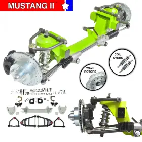 9073838eb1461701eb1461701 Suspension 4 Less 80-91 Ford Truck Mustang Ii Ifs Coil Over 2 Inch Drop 5x4.5 Manual Lhd Rack
