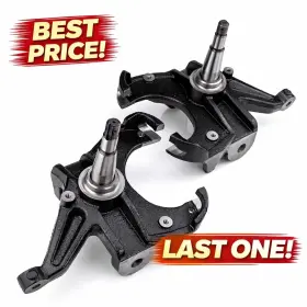 Smx101125l Suspension Specialists 2.5 Inch Front Drop Lowering Kit Spindles Fits 1973-1987 Chevy C10 2wd With 1 Rotor