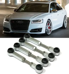 Switch Suspension 783611261755 Factory Air Ride Adaptive 2.5 Inch Lowering Kit Audi A8 And S8 2011-2017