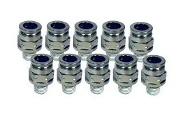 Fit103102021 Switch Suspension Push To Connect Tube Connector Fitting For 1/4 Inch Npt 1/2 Od Air Line 10 Pack